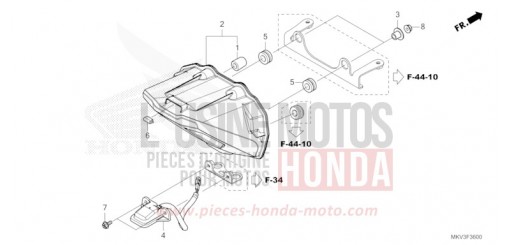 TAILLIGHT/LICENSE LIGHT NSS750P de 2023